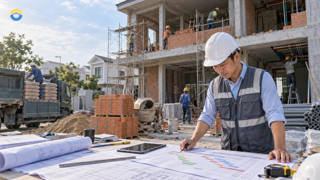 Lập tiến độ xây nhà: theo dõi mốc bàn giao, vật tư và quyết định của chủ nhà