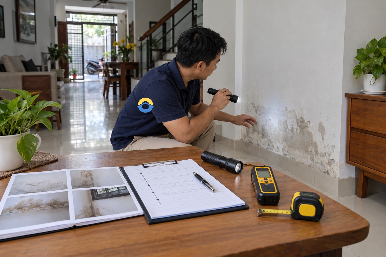 Báo cáo khảo sát chống thấm gồm bằng chứng, phương án và phép nghiệm thu
